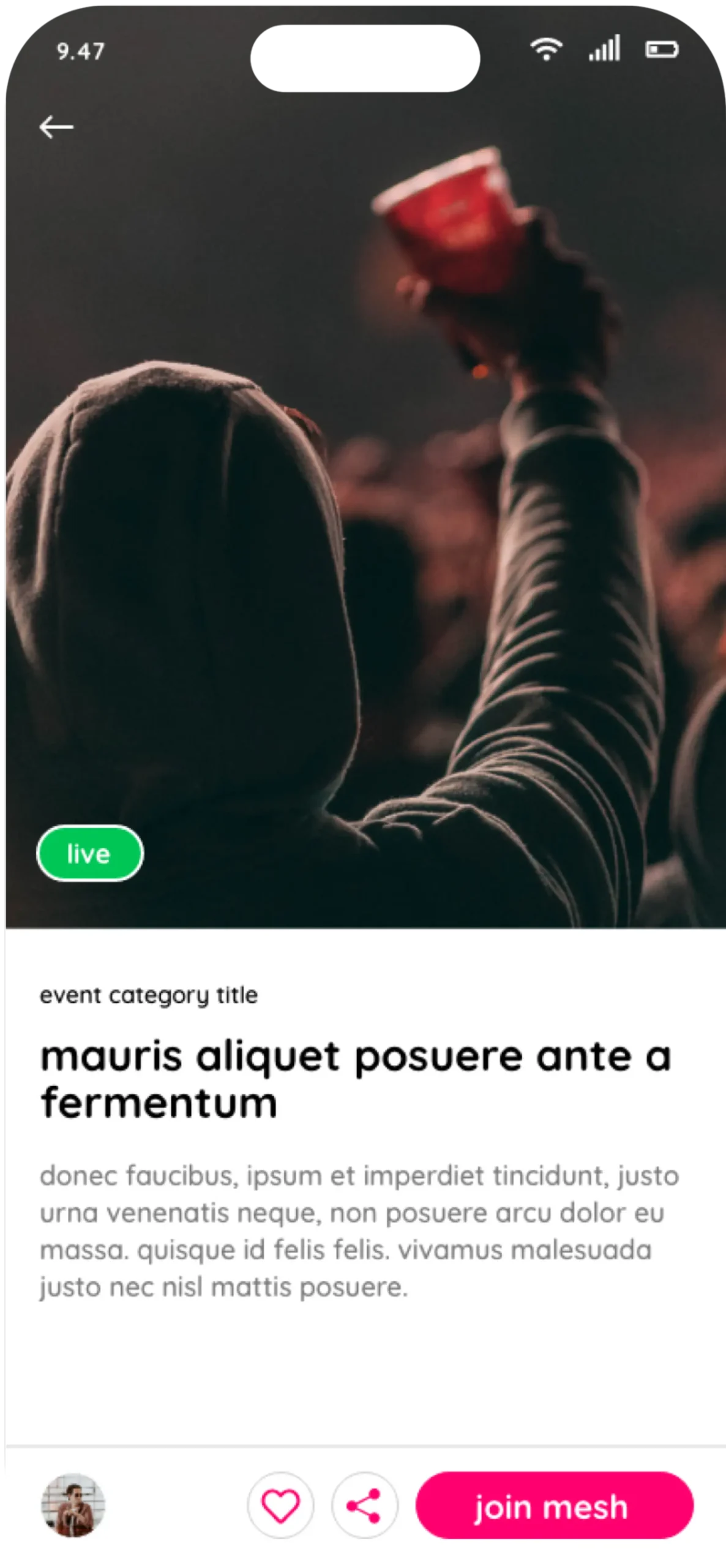 iPhone 14 Pro Space Black Mockup label-1