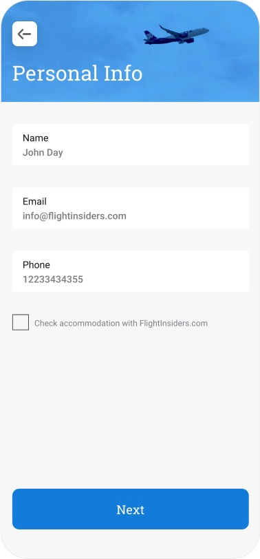 flight insider personal info