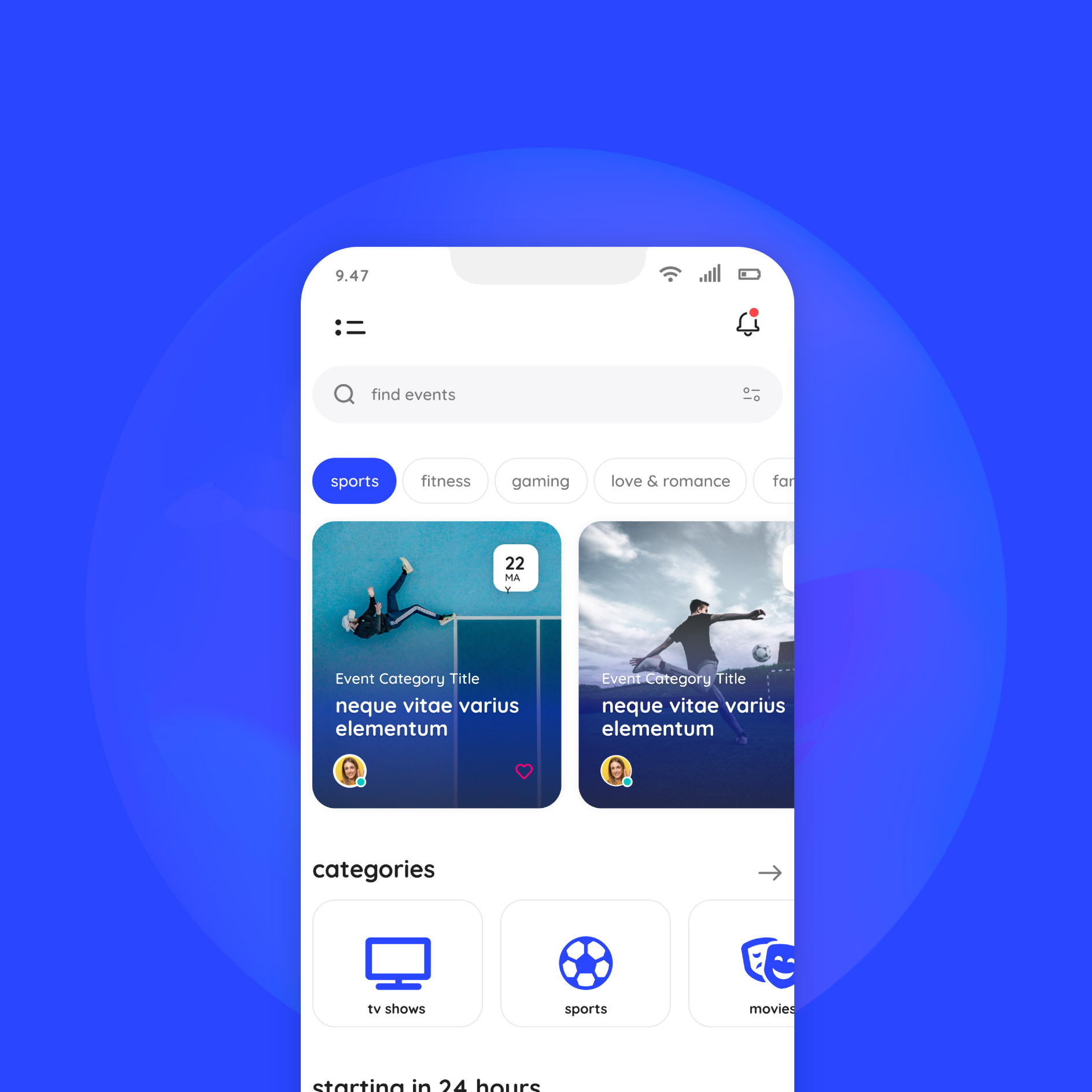 Event mobile application case study